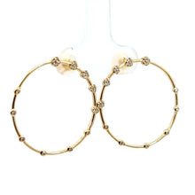 画像をギャラリービューアに読み込む, K18<br />ダイヤモンドサークルピアス