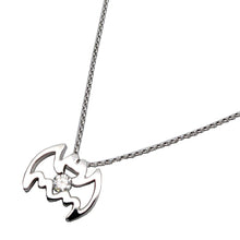 画像をギャラリービューアに読み込む, K18WG<br />ダイヤモンドバットネックレス