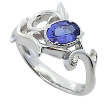 画像をギャラリービューアに読み込む, K18<br />タンザナイト×ダイヤモンド リング