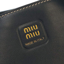 画像をギャラリービューアに読み込む, MIUMIU<br >アイビー レザー ハンドバッグ