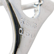 画像をギャラリービューアに読み込む, K18WG<br />ダイヤモンドスクエアウェーブイヤリング