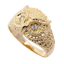 画像をギャラリービューアに読み込む, K18<br />ダイヤモンドフクロウリング