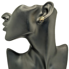 画像をギャラリービューアに読み込む, K18<br />ペリドット×ダイヤモンド スクエアピアス