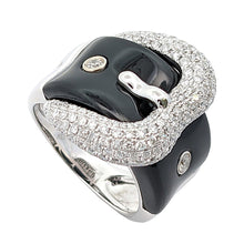 画像をギャラリービューアに読み込む, K18<br />オニキス×ダイヤモンド ベルトリング