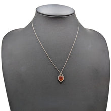 画像をギャラリービューアに読み込む, K18<br />シトリン×ダイヤモンド ハートネックレス