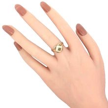 画像をギャラリービューアに読み込む, K18<br />ペリドット×ダイヤモンド リング