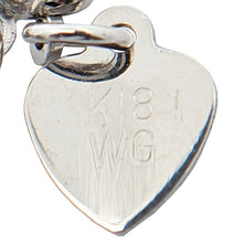 画像をギャラリービューアに読み込む, K18WG<br />ルビー×ダイヤモンド ハートネックレス