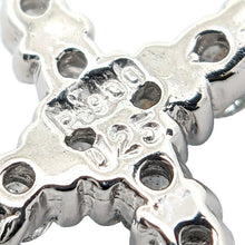 画像をギャラリービューアに読み込む, Pt900<br />ダイヤモンドクロスイヤリング