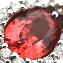 画像をギャラリービューアに読み込む, K18WG/750<br />オレンジサファイア×ダイヤモンド ネックレス