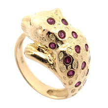画像をギャラリービューアに読み込む, K18<br />ルビーパンサーリング