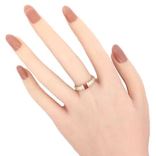 画像をギャラリービューアに読み込む, K18<br />ルビー×ダイヤモンド リング