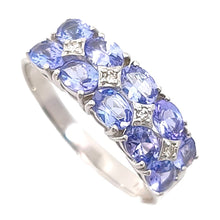 画像をギャラリービューアに読み込む, K18WG<br />タンザナイト×ダイヤモンド リング