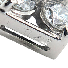 画像をギャラリービューアに読み込む, Pt900/Pt850<br />サファイア×ダイヤモンド フラワーネックレス