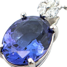 画像をギャラリービューアに読み込む, Pt900/Pt850<br />タンザナイト×ダイヤモンド ネックレス