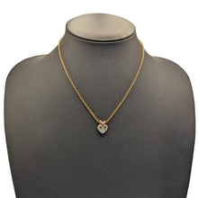 画像をギャラリービューアに読み込む, K18<br />ダイヤモンドハートネックレス