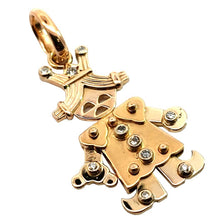 画像をギャラリービューアに読み込む, K18<br />ダイヤモンドクイーンペンダント