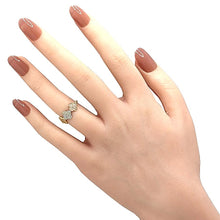 画像をギャラリービューアに読み込む, K18/Pt900<br />ダイヤモンドスリーカラーフラワーリング