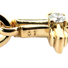 画像をギャラリービューアに読み込む, K18<br />ダイヤモンドクロスペンダント