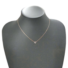 画像をギャラリービューアに読み込む, K18PG<br />ダイヤモンドミニハートネックレス