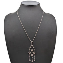 画像をギャラリービューアに読み込む, K18WG<br />ダイヤモンドバタフライネックレス