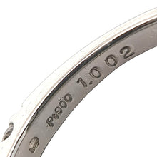 画像をギャラリービューアに読み込む, Pt900<br />ダイヤモンドスクエアリング