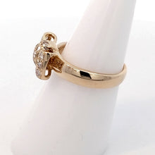 画像をギャラリービューアに読み込む, K18<br />ダイヤモンドリボンリング