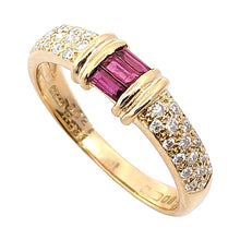 画像をギャラリービューアに読み込む, K18<br />ルビー×ダイヤモンド リング