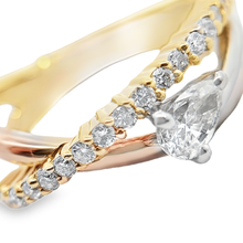 画像をギャラリービューアに読み込む, K18/Pt900<br />ダイヤモンドリング