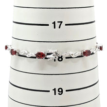 画像をギャラリービューアに読み込む, K18<br />ガーネット×ダイヤモンド ブレスレット