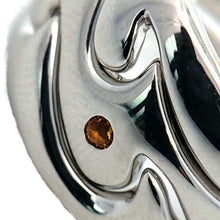 画像をギャラリービューアに読み込む, K18WG<br />ダイヤモンド×シトリン リング