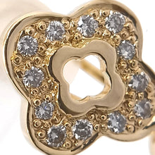 画像をギャラリービューアに読み込む, K18<br />ダイヤモンドフラワーピアス