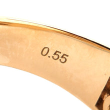 画像をギャラリービューアに読み込む, K18<br />ダイヤモンドホースシューリング