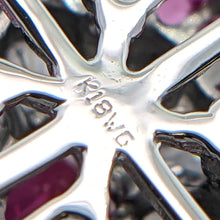 画像をギャラリービューアに読み込む, K18WG<br />ルビー×ダイヤモンド クロスハートネックレス