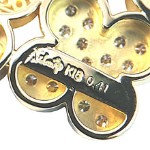 画像をギャラリービューアに読み込む, K18<br />ダイヤモンドフラワーペンダント