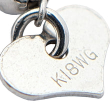 画像をギャラリービューアに読み込む, K18WG<br />ルビー×ダイヤモンド クロスハートネックレス