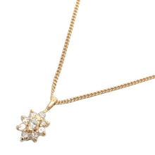 画像をギャラリービューアに読み込む, K18<br />ダイヤモンドフラワーネックレス