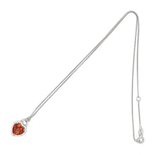 画像をギャラリービューアに読み込む, K18<br />シトリン×ダイヤモンド ハートネックレス