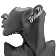 画像をギャラリービューアに読み込む, K14WG<br />ルビー×ダイヤモンド ピアス