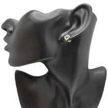 画像をギャラリービューアに読み込む, K18WG<br />ダイヤモンドハートピアス