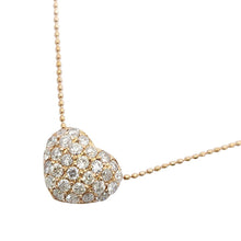 画像をギャラリービューアに読み込む, K18<br />ダイヤモンドパヴェハートネックレス