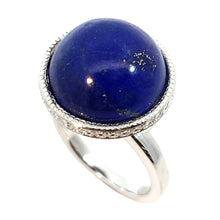 画像をギャラリービューアに読み込む, Pt900<br />ラピスラズリ×ダイヤモンド リング