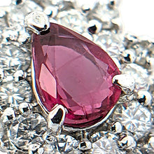 画像をギャラリービューアに読み込む, K14WG<br />ルビー×ダイヤモンド ピアス