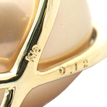 画像をギャラリービューアに読み込む, K18<br />ゴールデンパール×ダイヤモンド クロスネックレス