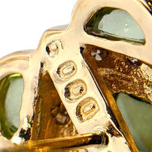 画像をギャラリービューアに読み込む, K18<br />ペリドット×ダイヤモンド スクエアピアス