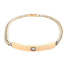 画像をギャラリービューアに読み込む, K18<br />ダイヤモンドプレートブレスレット