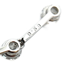 画像をギャラリービューアに読み込む, K18WG<br />ダイヤモンドピアス