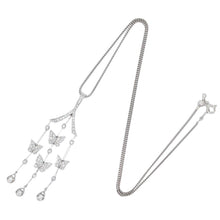 画像をギャラリービューアに読み込む, K18WG<br />ダイヤモンドバタフライネックレス