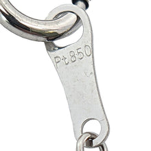 画像をギャラリービューアに読み込む, Pt900/Pt850<br />サファイア×ダイヤモンド フラワーネックレス