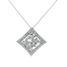 画像をギャラリービューアに読み込む, Pt900/Pt850<br />ダイヤモンドネックレス