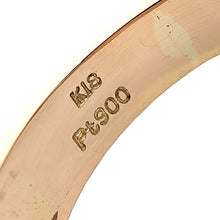 画像をギャラリービューアに読み込む, K18/Pt900<br />ダイヤモンドウォッチリング